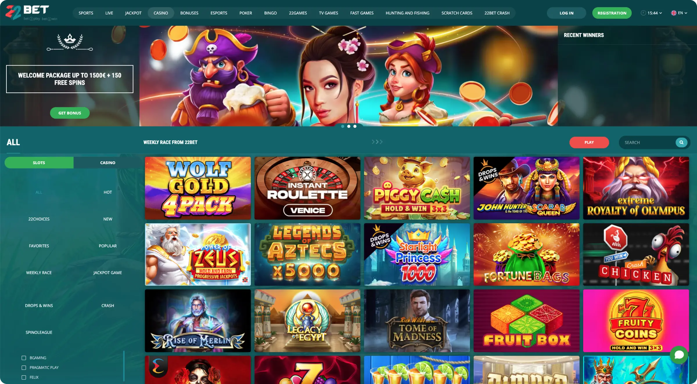 22Bet Casino-Spielautomaten 22Bet Casino-Spielautomaten